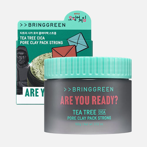 [SQUID GAME/BRING GREEN] Tea Tree Cica Pore Clay Pack Strong