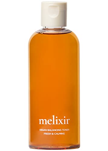 Melixir | Vegan Balancing Toner for Calming Skin with Organic Green Tea Extract +1 Free Sample | Alcohol Free Facial Toner for Sensitive Skin, Cruelty-Free | 9.8 Fl Oz