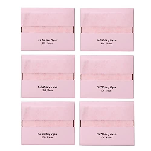 VARUZA | Biodegradation Natural Hemp Face Oil Blotting Paper with Mirror Case and Refills | CHERRY BLOSSOM | 600 Count (Refills Only)