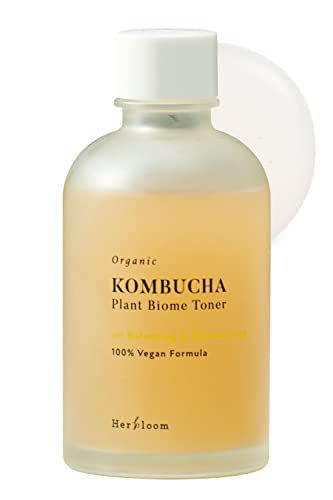 Herbloom | Organic Kombucha Biome Toner | Hydrating Facial Toner with Triple Hyaluronic Acid | For Oily Skin | Vegan Korean Skincare | 5.07fl.oz.