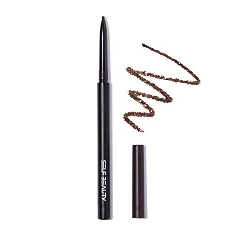 SELFBEAUTY | Ultra Slim Waterproof Gel Eyeliner Pencil | Matte Brown Eye Liners Waterproof, Smudge Proof , Long Lasting | Retractable Eyeliner Pencil for Eye Makeup | 2. Matte Brown