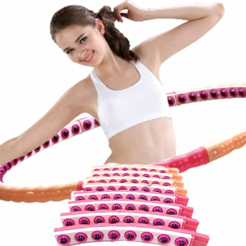 Health hoop| Hoola hoops | Korean Weighted fat Burning Calories Workout for adult | Weighted Fitness Hoop | Magnetic massage hoop | 2.2 kg