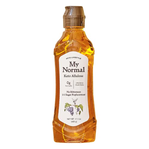 My Normal | Keto Allulose - Zero Calorie Liquid Monk Fruit Sweetener | 1:1 Sugar Substitute, Liquid Stevia  | Gluten Free, No Glycemic Impact, 0g Net Carbs | Keto, Paleo, Vegan Friendly