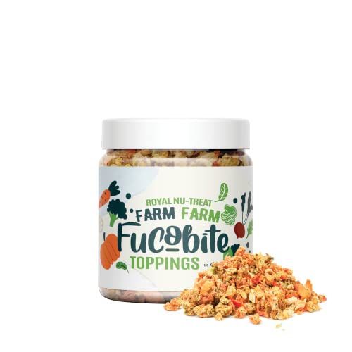 Royal Nu-Treat | Farm-Farm Fucobite Toppings, Dried Vegetable & Seaweed for Pets, Human-Grade & Low Sodium Treats for Cats & Dogs | No Artificial Color & Flavor, No Preservatives | 2.11oz