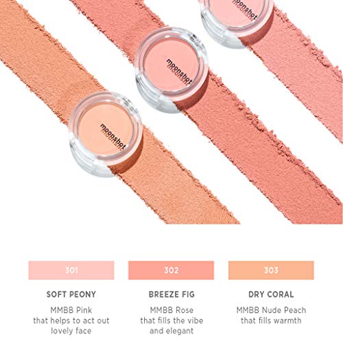 Moonshot | Air Blusher | Lightweight Texture Lovely Mood Color Blusher | Long-Wearing Effect | 5g, 303 Dry Coral